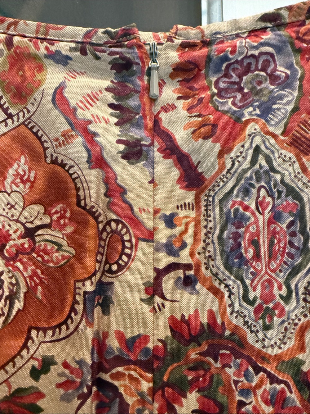 Sundance Paisley Silk Skirt - Picture 7 of 7